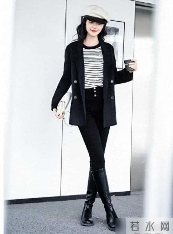 被杭州街拍惊艳了！满街都是“冬服+瑜伽裤”，洋气时髦又保暖