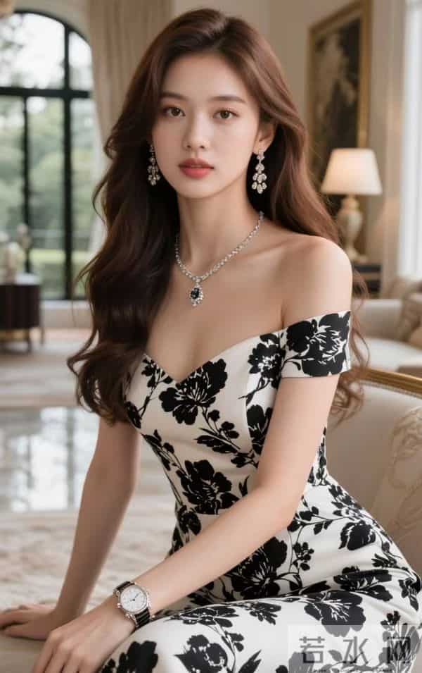 有没有发现？穿对黑白色调连衣裙的姐妹，气质真的藏不住！