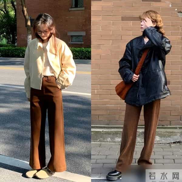小白裤已失宠，今年秋冬最火的是“小棕裤”，学这几种穿搭太高级