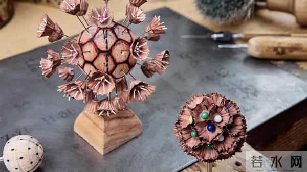 『珠宝』Hemmerle 推出 Scabiosa Stellata 铜制耳环：星芒松虫草