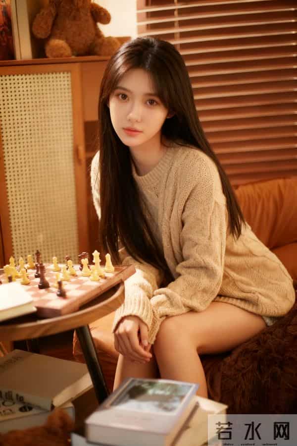 宽松针织短裙的慵懒系冬日穿搭