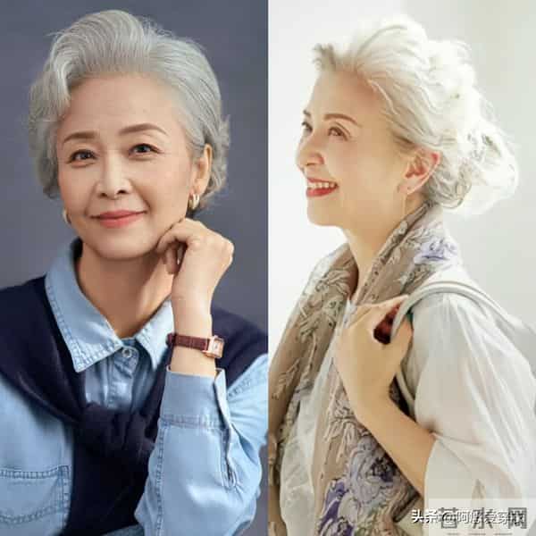 为什么我劝白发奶奶：少剪短发、多扎发？看这3组对比图你就懂了