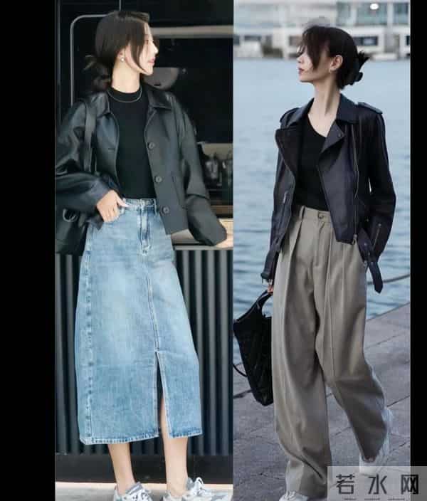 秋冬皮衣穿搭：百搭显瘦还显贵，日常照搬不踩雷