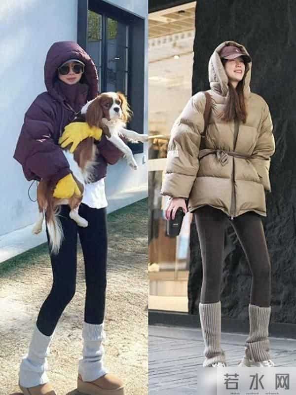 看了上海女生穿搭，我悟了：棉服+鲨鱼裤，才是今冬的时尚新潮流