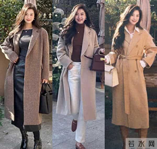 今年冬天“买精不买多”，干净色大衣，配半身裙、阔腿裤，太高级