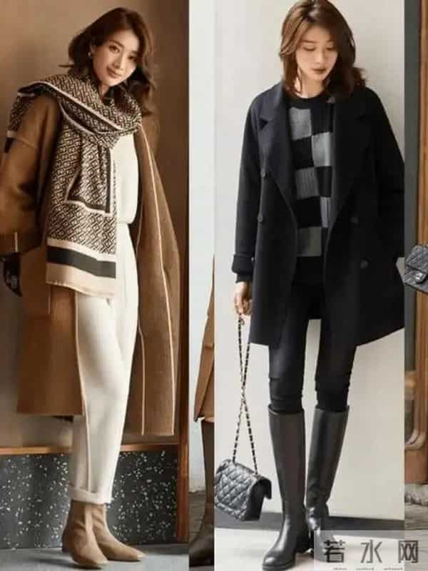 40+姐姐冬季小轻熟穿搭：保暖不臃肿，优雅又好穿