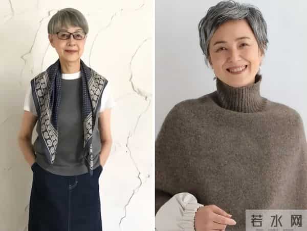 被这位60+白发奶奶惊艳到！长相不出众衣品却高级，美得优雅