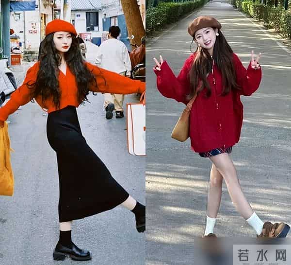 今冬火了一种配色，叫“上半身喜庆色，下半身快乐色”，时尚高级