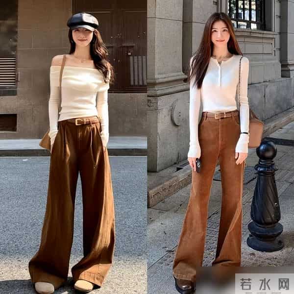 小白裤已失宠，今年秋冬最火的是“小棕裤”，学这几种穿搭太高级
