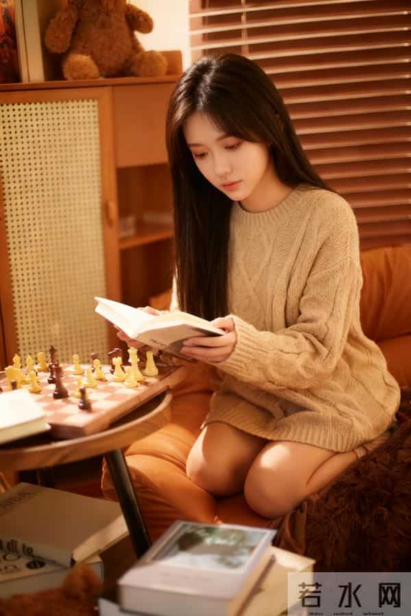 宽松针织短裙的慵懒系冬日穿搭