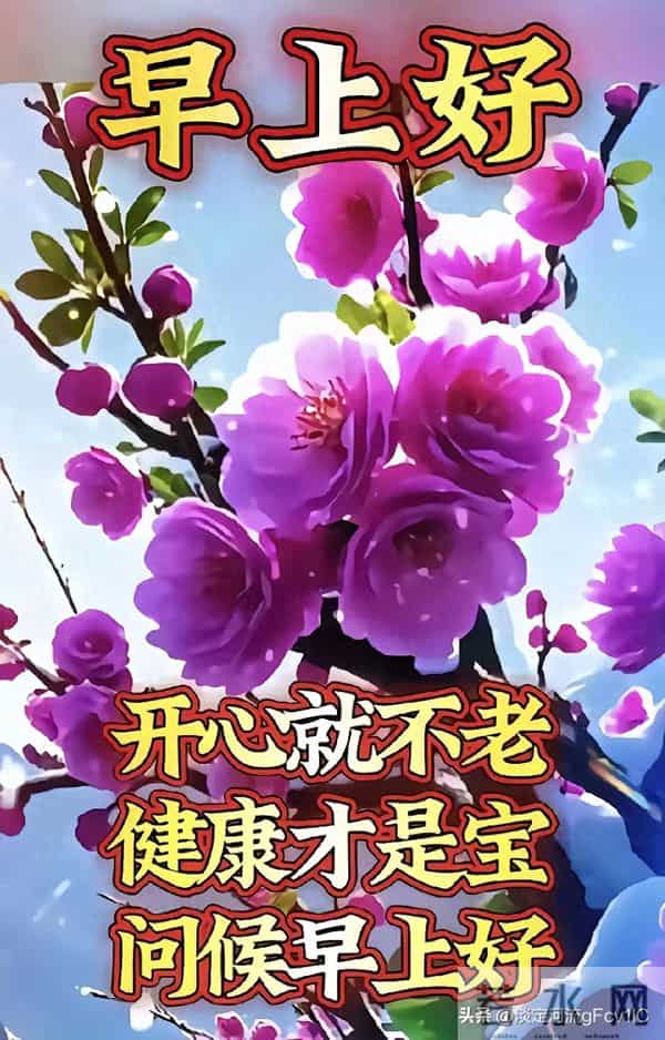 晨花裹香,一句“早上好”抵万言