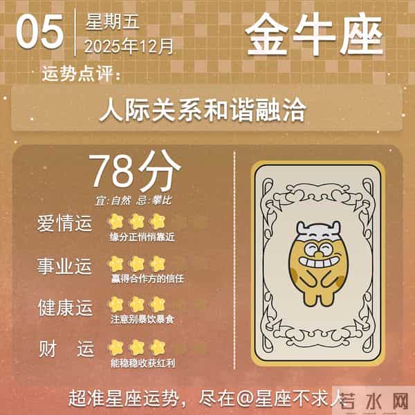 12星座12月5日运势