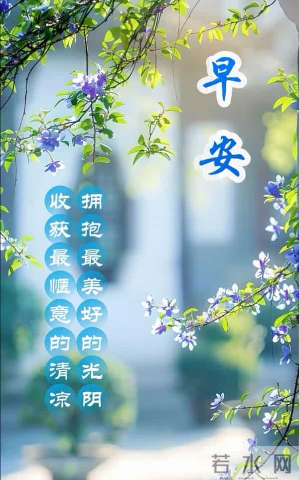 春醒草木，早安皆得圆满