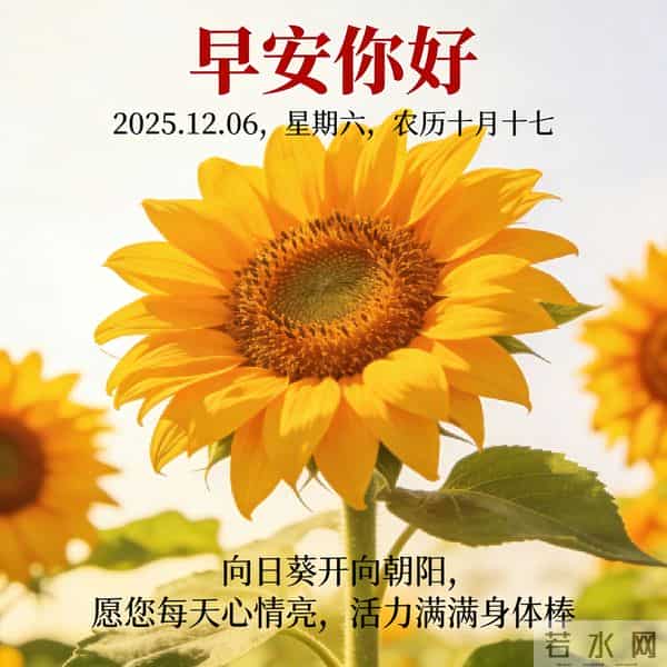 2025.12.06 早安祝福 年终岁尾感恩月 热汤一碗驱寒意 早安平安乐陶陶