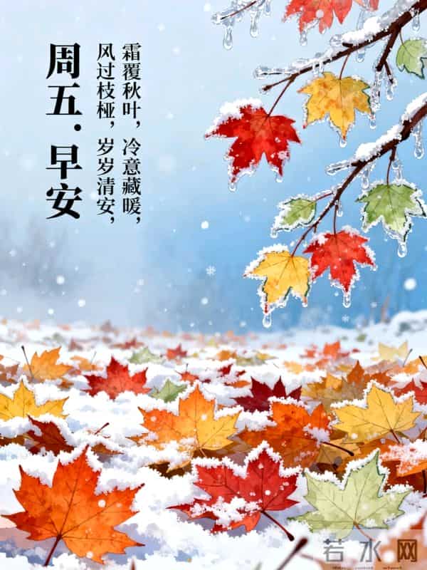 2025年12月5日周五早上好祝福语图片,最新温馨淡雅早安精美图片