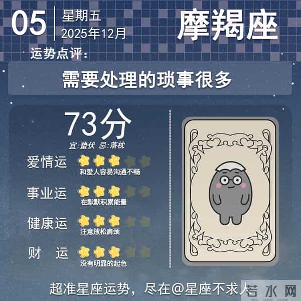 12星座12月5日运势
