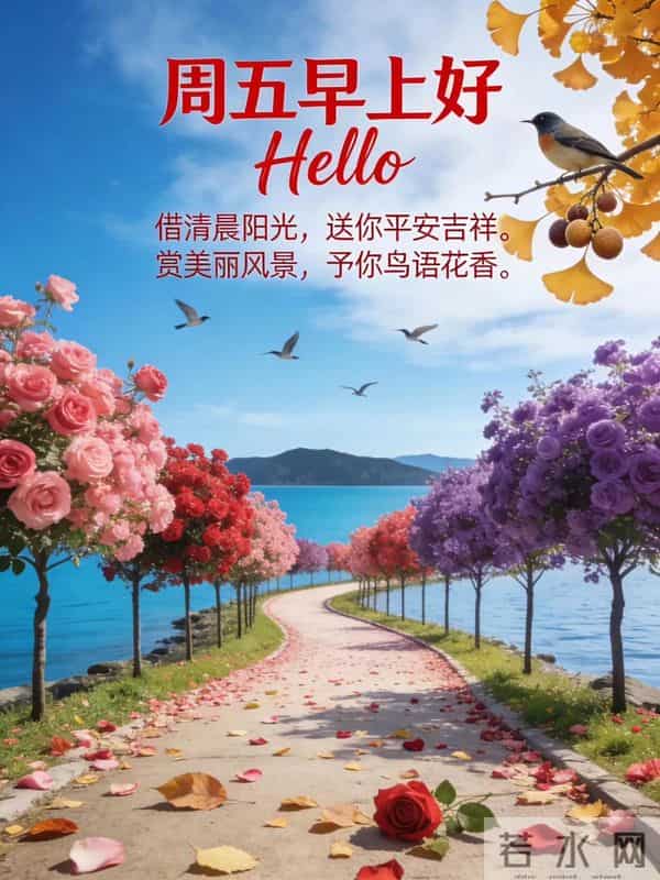 12月5日早安每一天都是新的画布,用微笑当颜料画下属于你的晴空