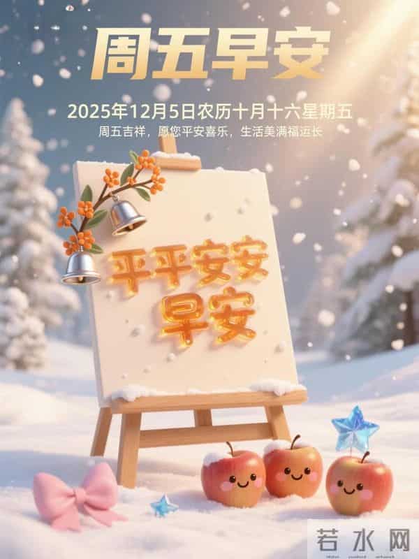 12月5日早安每一天都是新的画布,用微笑当颜料画下属于你的晴空