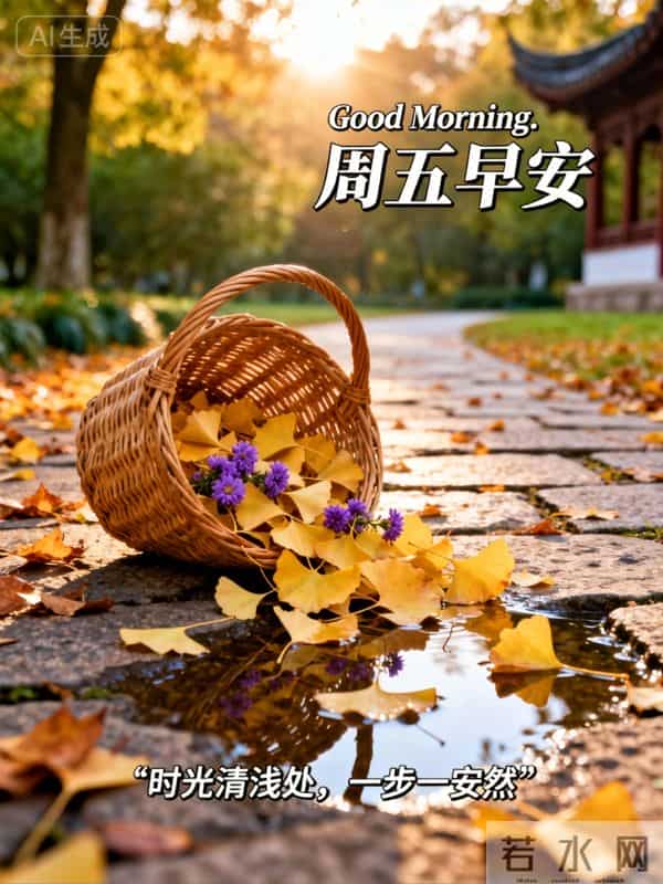 2025年12月5日周五早上好祝福语图片,最新温馨淡雅早安精美图片