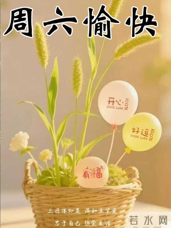 周六早安问候美图-感恩相伴,愿我们各自安好