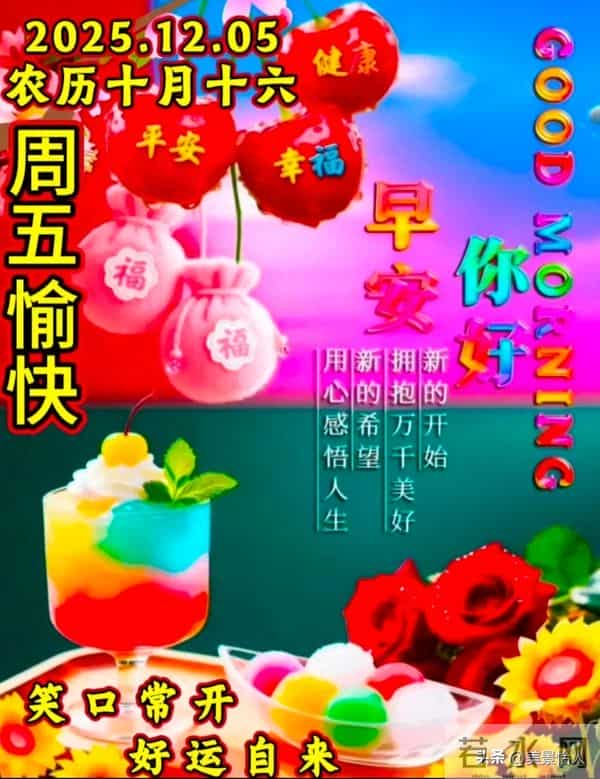 2025.12.5号周五早安祝福美图