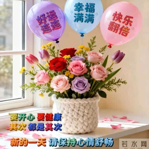 早上好,24张早安漂亮祝福图片,愿平安健康,心想事成