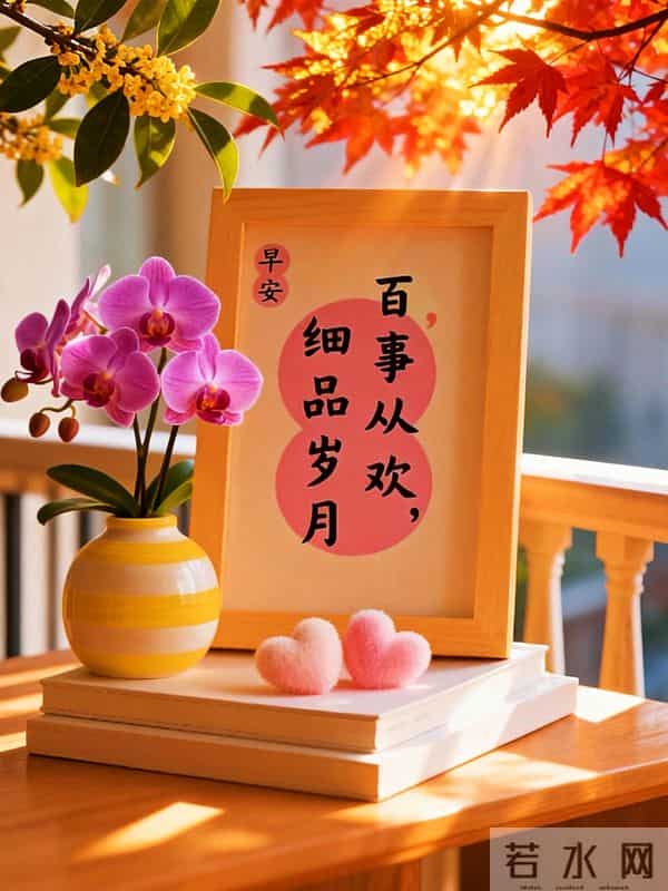 晨起纳福,愿您仓廪常满,生活丰盈;财如活水,岁岁有余。早安!