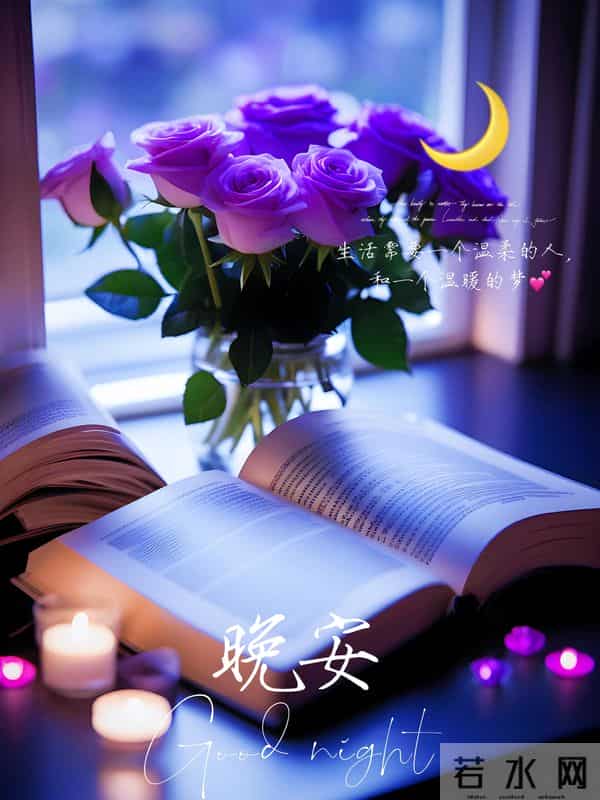 晚安,愿长夜无扰,梦里繁花似锦,醒来皆是晴朗