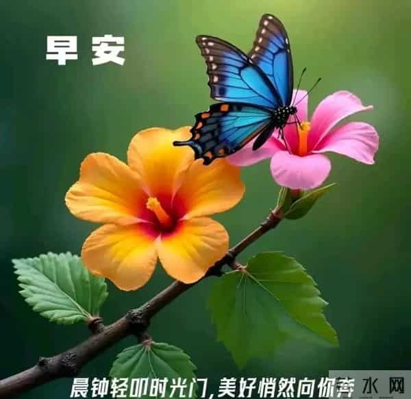 早上好问候祝福图片分享｜阳光暖暖，祝福甜甜！早安快乐！