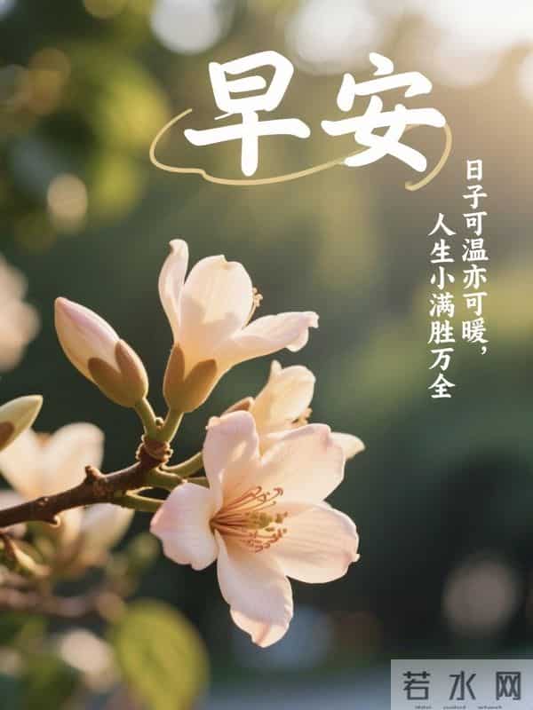 23句清晨暖心祝福，清风送暖、心意相传，愿你生活惬意、好运连连