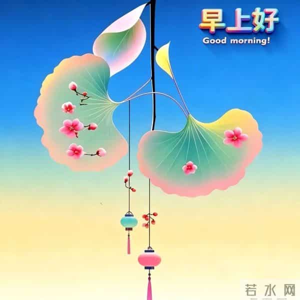 早上好,24张早安漂亮祝福图片,愿平安健康,心想事成