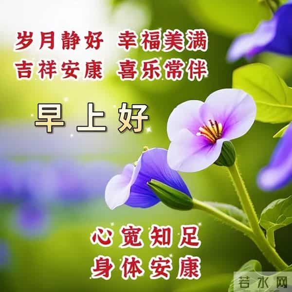 最新漂亮早上好问候图片,每天清晨激励语,愿你健康如意幸福安康
