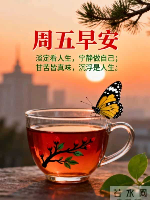 2025年12月5日周五早上好祝福语图片,最新温馨淡雅早安精美图片