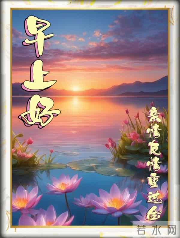 晨光漫，早安至，福相伴