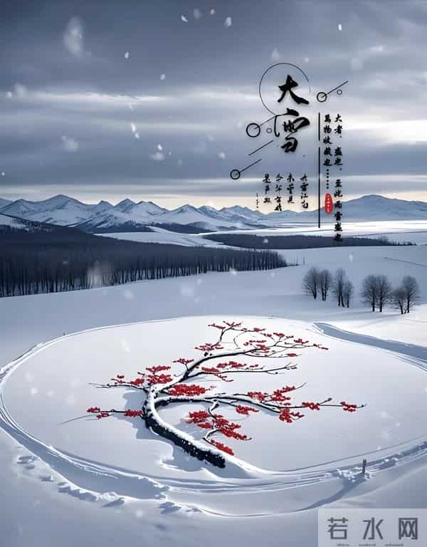 人间大雪,落笔为念,静听雪落,与天地共一场清欢。