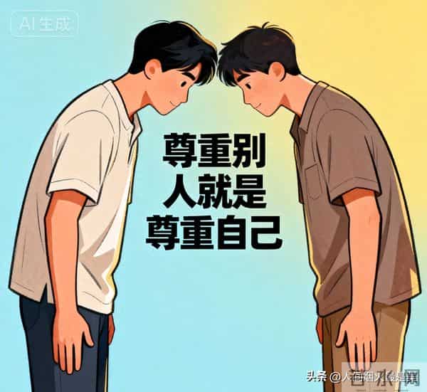 真正厉害的人:脸上有尊重,心里有自己