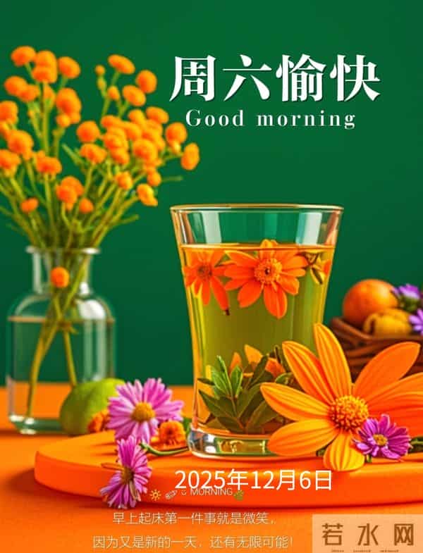 2025年12月6日早上好 早安周六愉快 早安温馨祝福语 早安精美美图