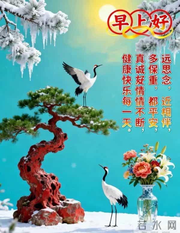 晨起纳福,愿您仓廪常满,生活丰盈;财如活水,岁岁有余。早安!