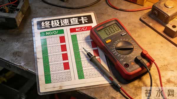 NC-NO零失误接线法：3秒图形记忆 + 3步万用表验证，照着做100%对。