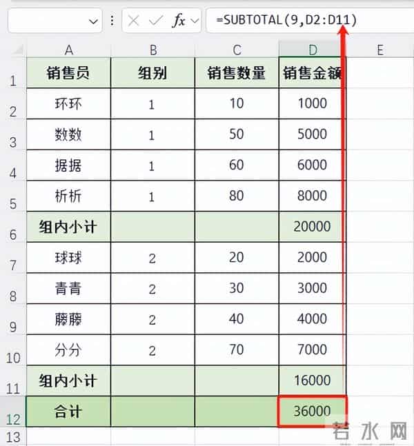 Subtotal函数详解：一键搞定11种计算，Excel数据处理更高效~