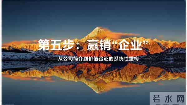 【销售九步法】第五步：赢销企业—从公司简介到价值验证重构