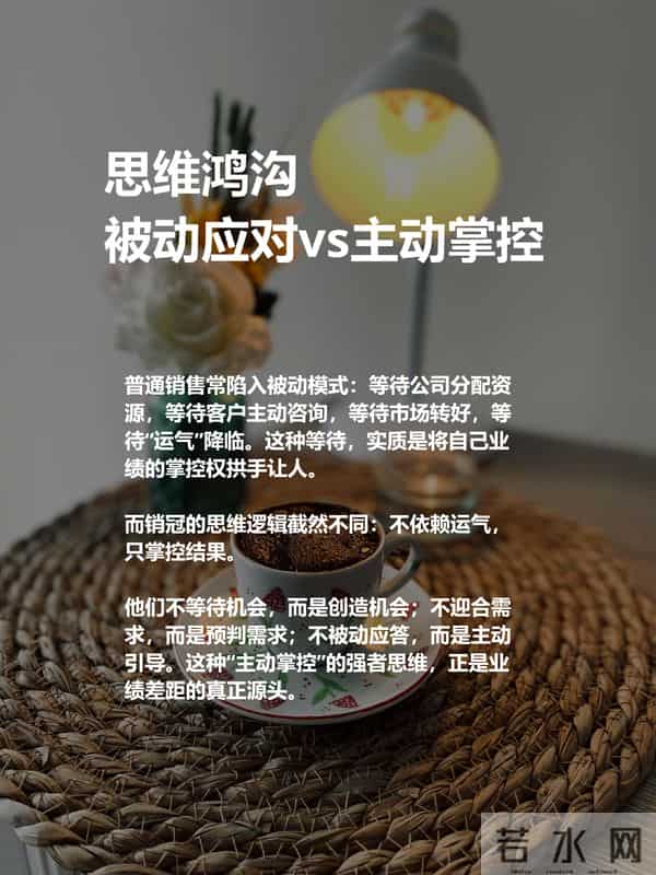 普通销售等客户,销冠“造”客户:强者思维的核心是“主动掌控”