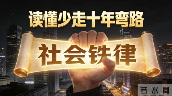 五条社会铁律,读懂少走十年弯路!普通家庭出身的孩子尤其要看