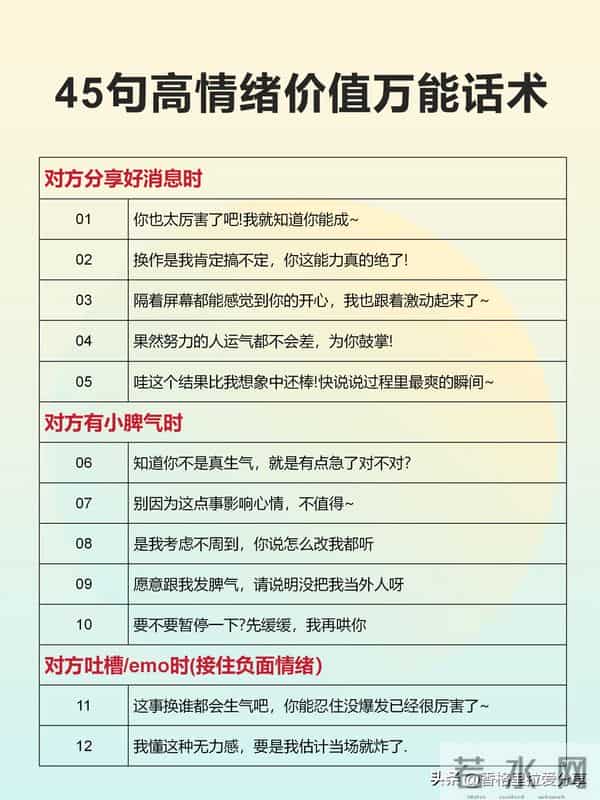 简洁不敷衍的话术