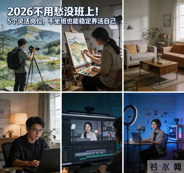 2026不用愁没班上!5个灵活岗位,不坐班也能稳定养活自己