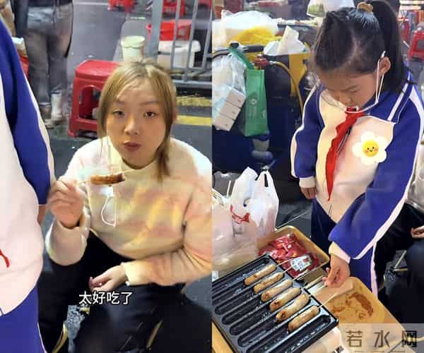 浩男大妹摆摊第二天换项目了 网友夸小妹会做生意 网友劝海军1件事