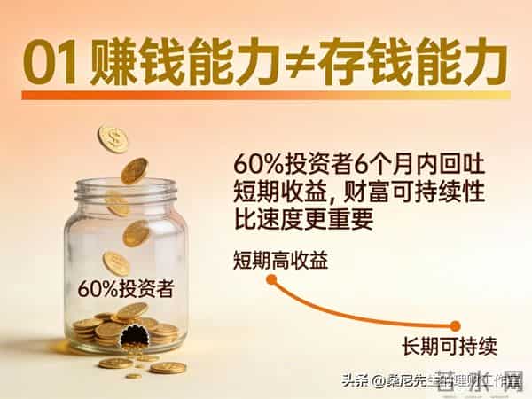 财富的沙漏：为啥大多数人赚到了钱，却总是留不住？