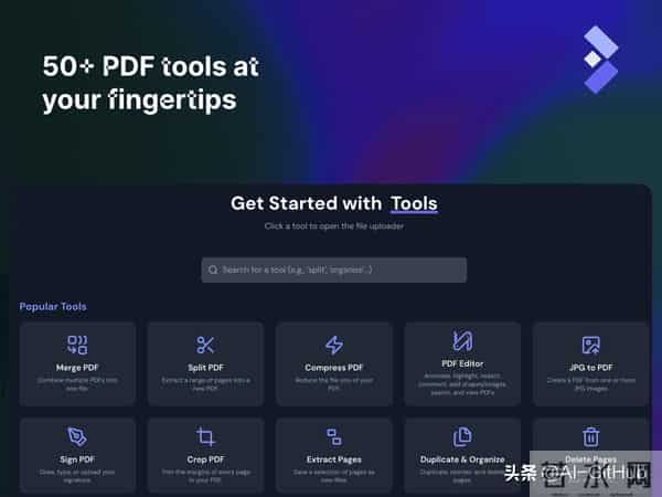 BentoPDF:开源免费的PDF全能工具箱,内置超 60 种实用处理功能!