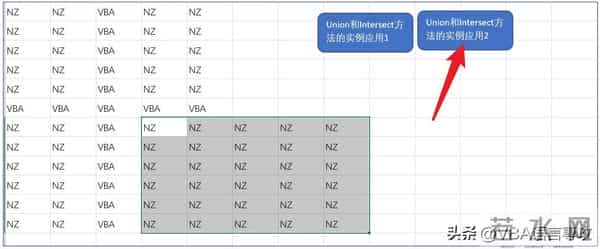 VBA之Excel应用第十节:用Union和Intersect方法获得单元格区域