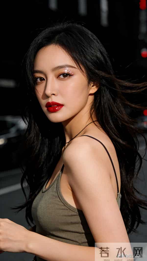 松弛随性的冷艳街拍美人